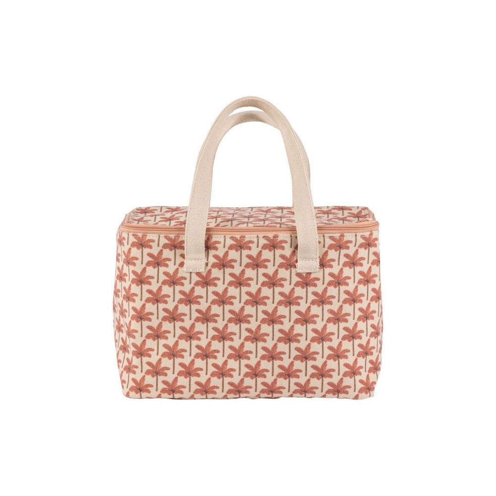 Sac isotherme palmier terracotta Sac isotherme palmier terracotta