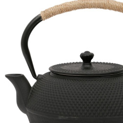 THEIÈRE FONTE PICOTS NOIR 1.2L +FILTRE