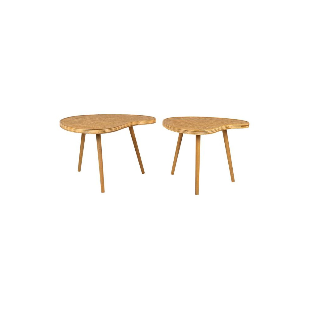 SET TABLES BASSES X2 TAMBA 84X68+71X59 e