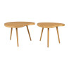 Set de table Tamba en rotin x2 84x68cm + 71x59cm