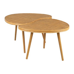 SET TABLES BASSES X2 TAMBA 84X68+71X59 e