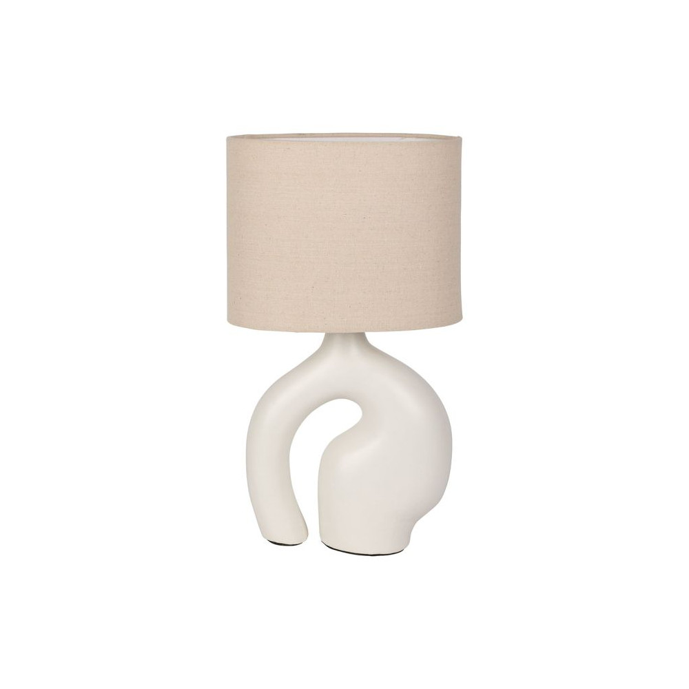 LAMPE "ARTY ORGANIC" ECRU 23X13XH40CM