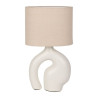 LAMPE "ARTY ORGANIC" ECRU 23X13XH40CM