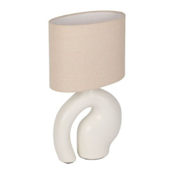 LAMPE "ARTY ORGANIC" ECRU 23X13XH40CM