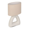 LAMPE "ARTY ORGANIC " BLANC+ECRU 23X13XH LAMPE "ARTY ORGANIC " BLANC+ECRU 23X13XH