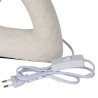 LAMPE "ARTY ORGANIC " BLANC+ECRU 23X13XH LAMPE "ARTY ORGANIC " BLANC+ECRU 23X13XH