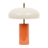 LAMPE "ARTY ORANGE+ECRU" D30XH40CM metal