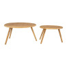 SET DE TABLE BASSE X2 "TAMBA" H44/40CM R
