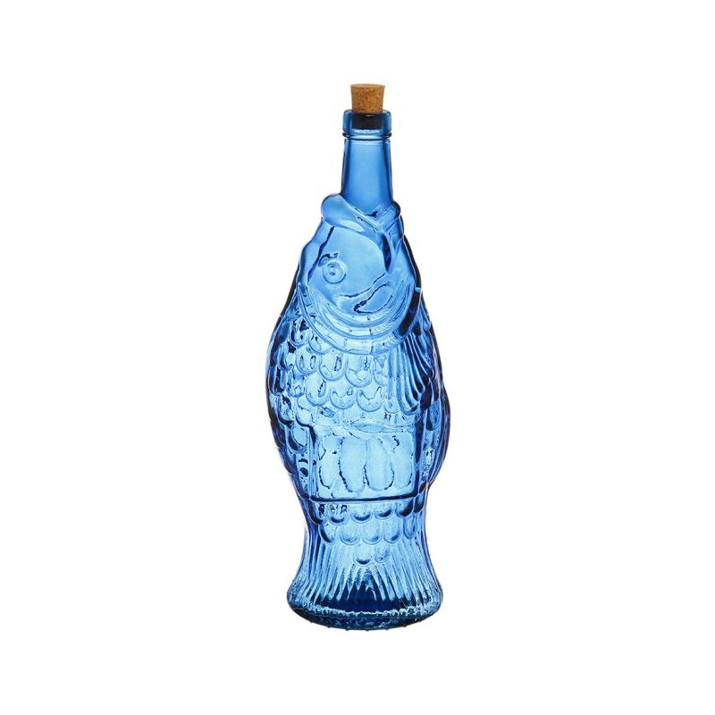 BOUTEILLE "POISSON" BLEU 1.1L-H33 BOUTEILLE "POISSON" BLEU 1.1L-H33