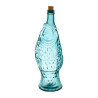 BOUTEILLE "POISSON" TURQUOISE 1.1L-H33