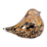 PRESSE-PAP MOINEAU SERIN BRUN NOIR H8