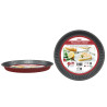 MOULE TARTE 28CM ACIER BORDS COTELÉS