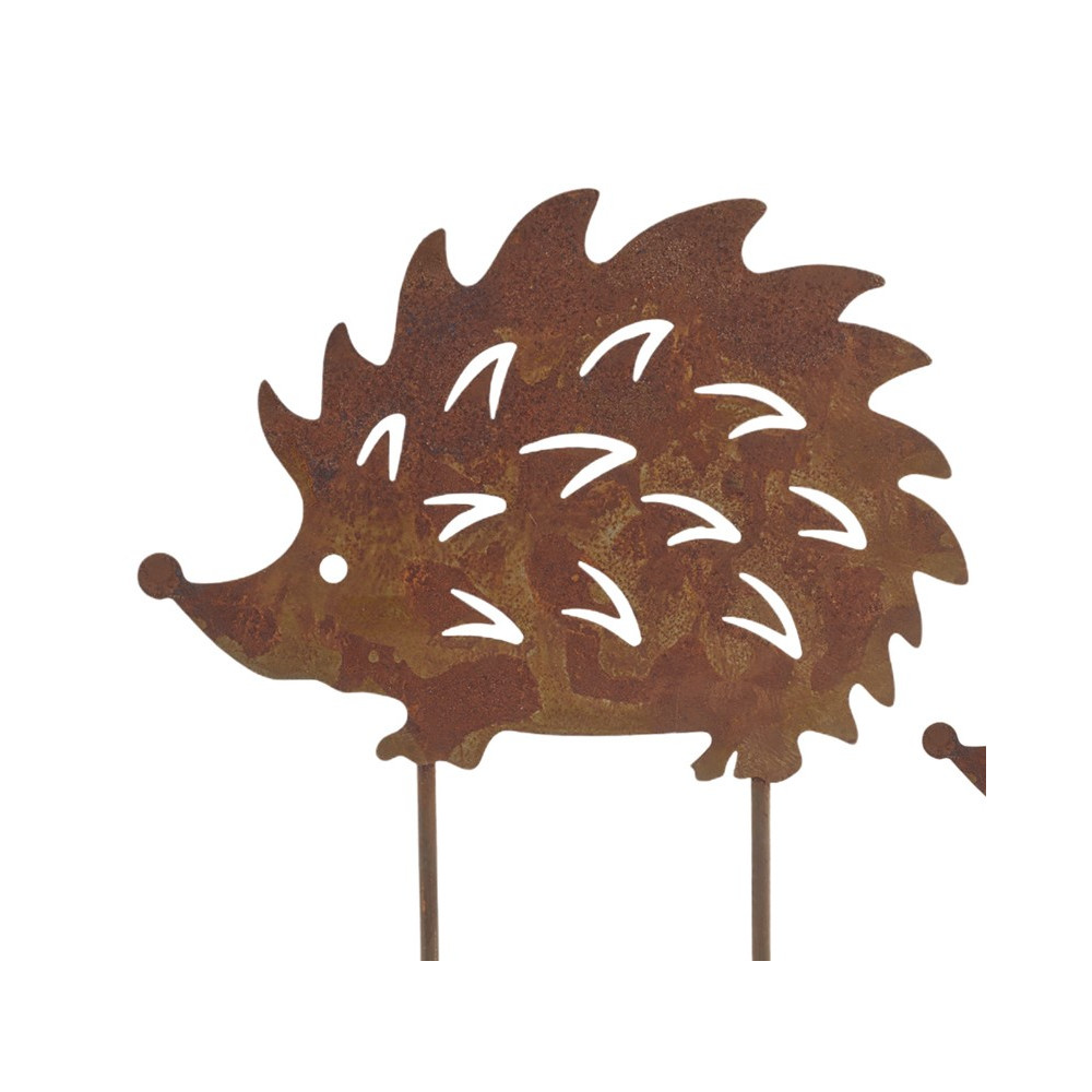Pique de jardin hérisson GM 20x0,5x25cm