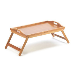 Plateau petit déjeuner pliant en bambou 50x30cm