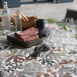 Nappe BANGKOK BOIS DE ROSE 250X150 en ti