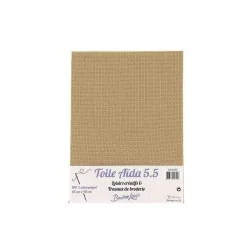 Toile Aida 5.5 coton peigné