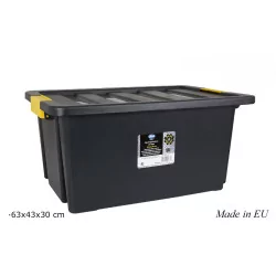 55L "Brico" black plastic box