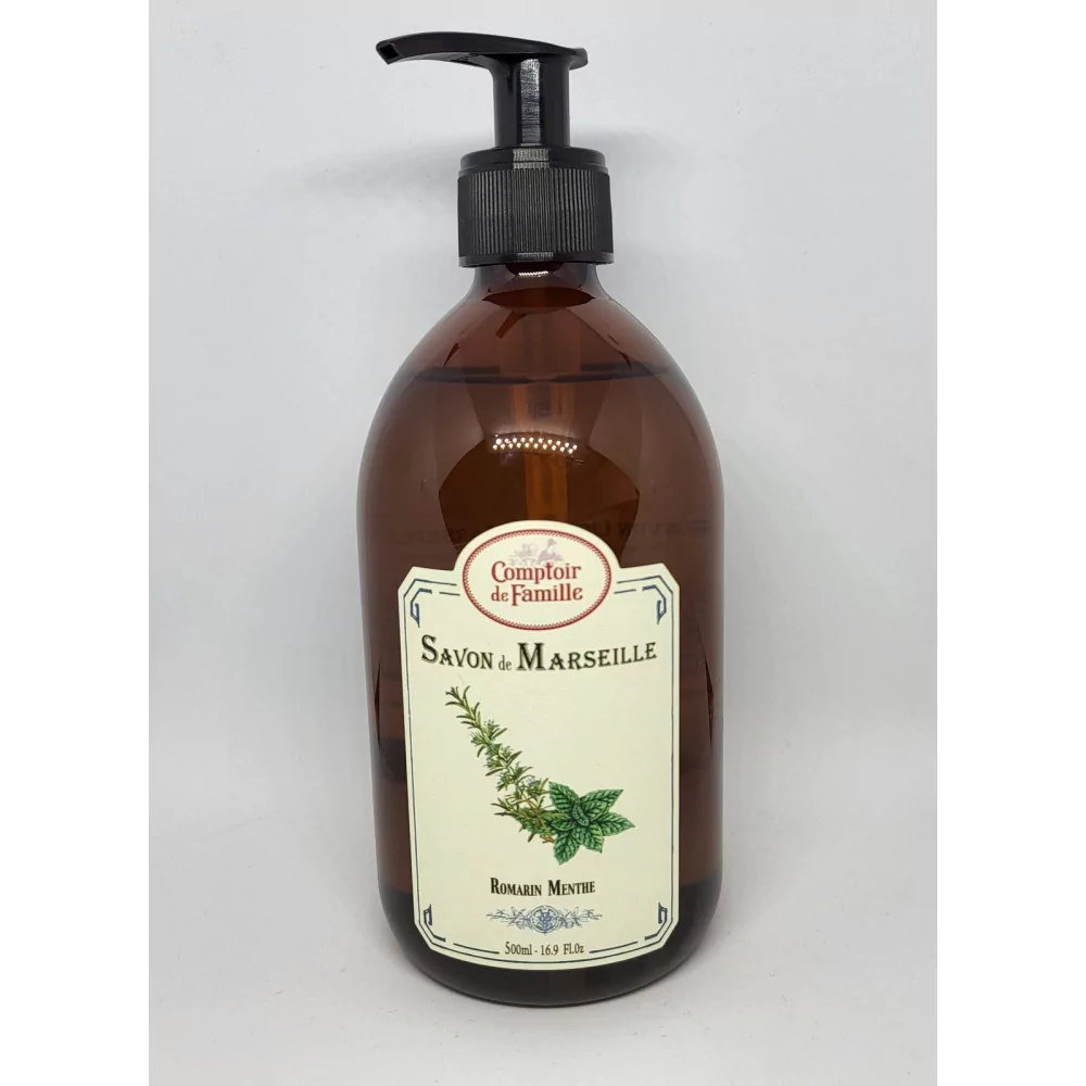 Savon liquide romarin menthe 500ml Savon liquide romarin menthe 500ml