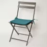 Galettes de chaises Hawaï pétrole lot de 4 38x38cm Galettes de chaises Hawaï pétrole lot de 4 38x38cm