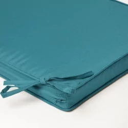 Hawaiiaanse buitenstoelkussen, petrol, 40x40x5cm