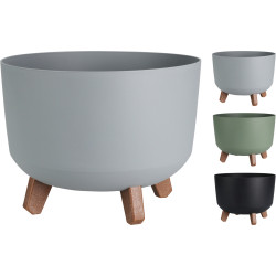 CACHE POT VERT SAUGE D29,3 RESERVE EAU