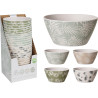 BOL MELAMINE FEUILLAGE 14,5XH7CM 4ASS