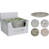 Assiette mélaminé feuillage D25cm 4 assortiments aux choix