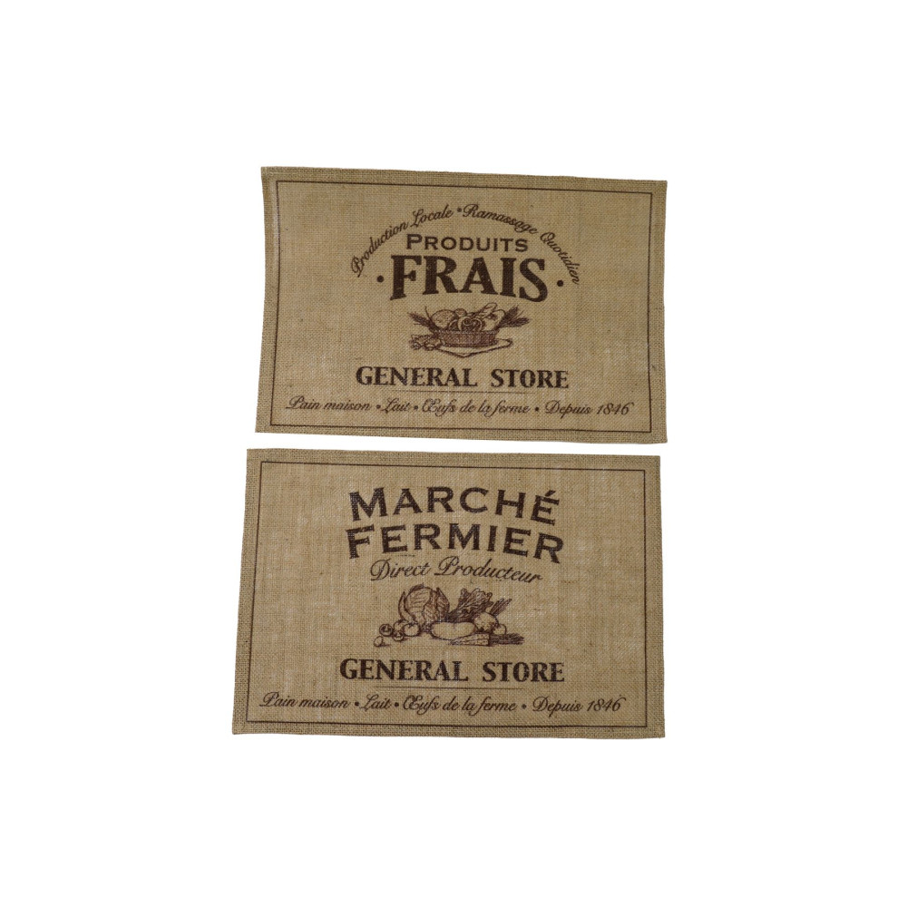 SET DE TABLE GENERAL STORE 45X30CM