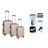 Valise taupe ABS 40 Litres H50cm