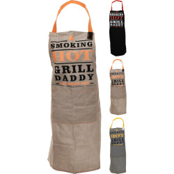 Tablier barbecue en coton 3 assortiments aux choix
