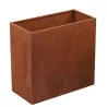Jardinière haute PM 45x20x40cm rouille