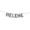 BALLON METAL "H" ARGENT