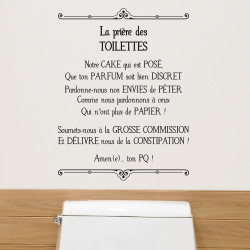 STICKER PRIERES TOILETTES