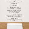 STICKER PRIERES TOILETTES