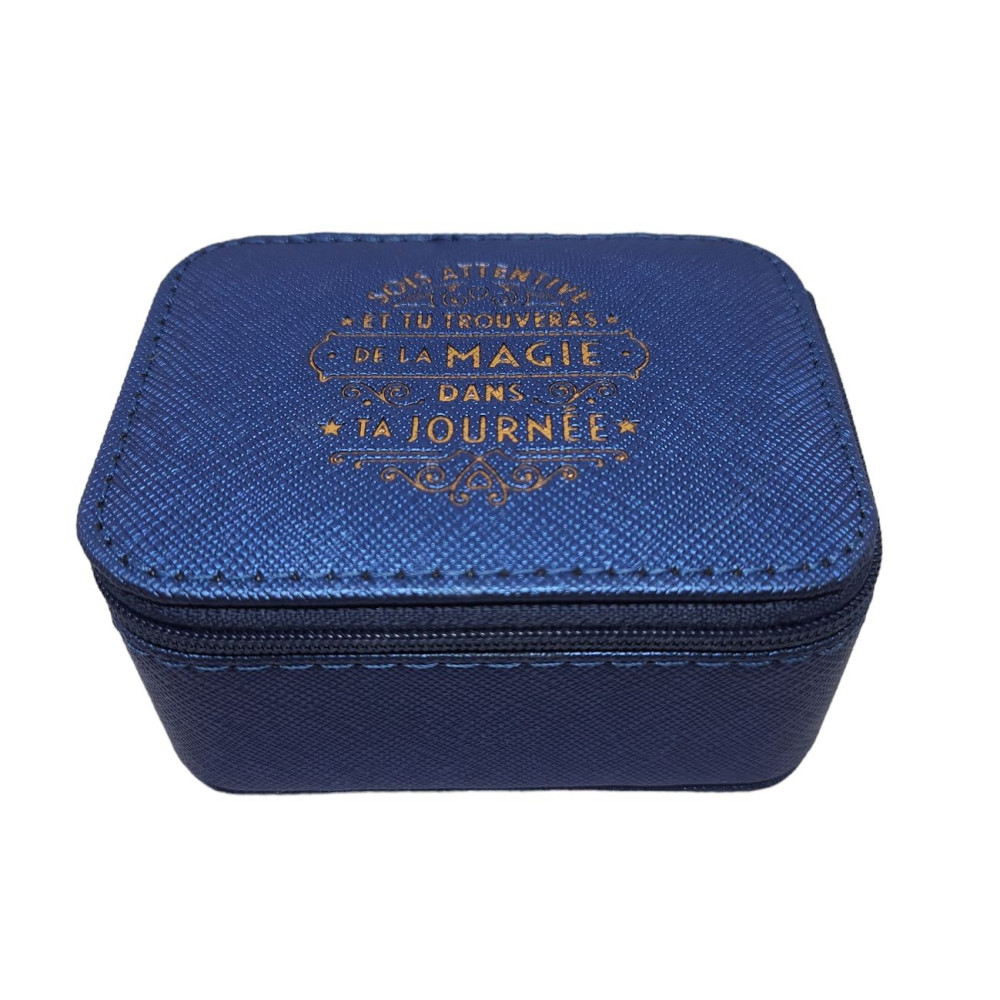 Boîte à bijoux bleue Magie Boîte à bijoux bleue Magie