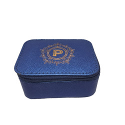 Boîte à bijoux bleue P