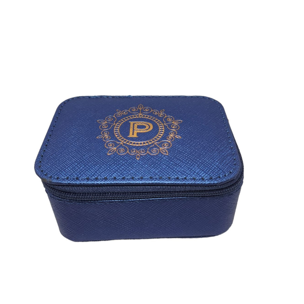 Boîte à bijoux bleue P