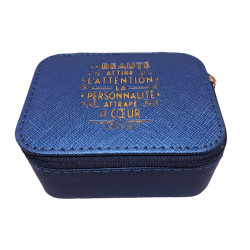 Boîte à bijoux bleue Beauté