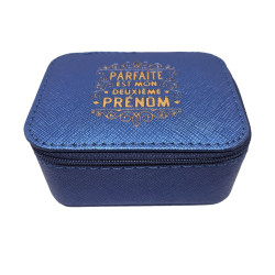 Boîte à bijoux bleue Parfaite