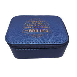 Boîte à bijoux bleue Briller