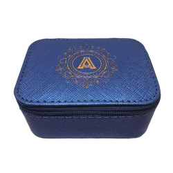 Boîte à bijoux bleue A