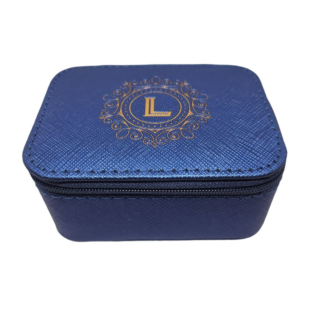 Boîte à bijoux bleue L