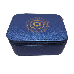 Boîte à bijoux bleue O