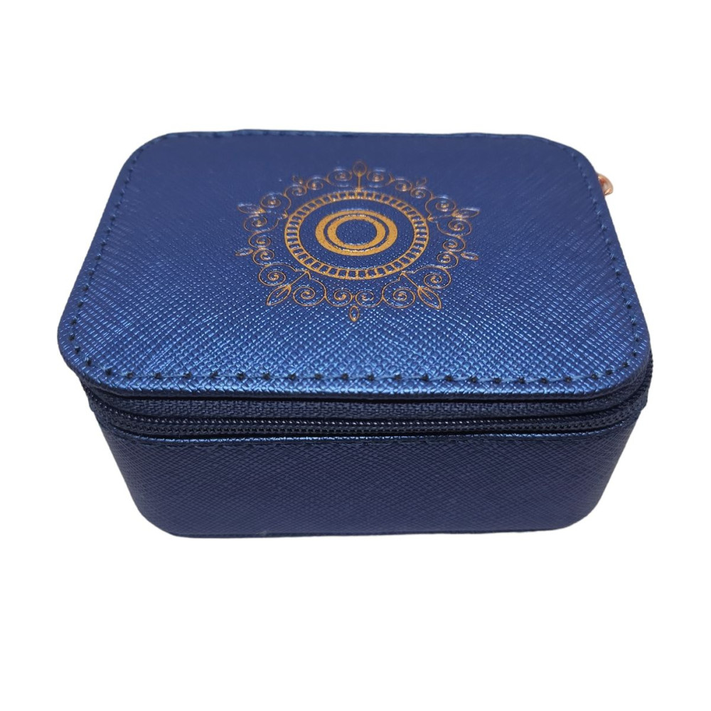 Boîte à bijoux bleue O