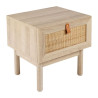 CHEVET "JAIPUR" BOIS CANNAGE