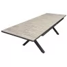 TABLE CAVALAIRE BOIS GRIS EXT 183/263CM