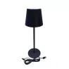 Czarna lampa dotykowa LED H36cm