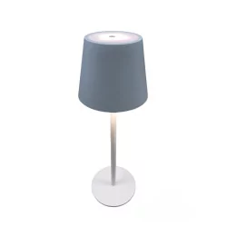 Lampada touch LED bianca e grigia H36cm