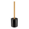 BROSSE WC NOIR/BAMBOU METAL TIGE BAMBOU