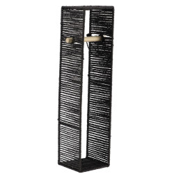 DEROULEUR+RESERVE PAPIER WC NOIR EN PAPI